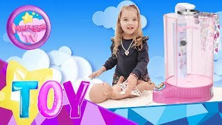 Беби Борн — автоматическая душевая кабинка Весёлое купание Baby Born rain fun shower. РАСПАКОВКА