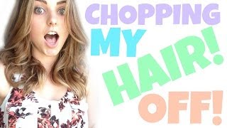 CHOPPING MY HAIR OFF // NEW HAIRCUT! | Aspyn Ovard