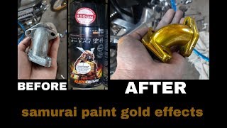 how to repaint gold effects | samurai paint candy yellow | paint tips#1