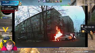 ceh9 смотрит: "В России хулиган поджег авто и загорелся сам"