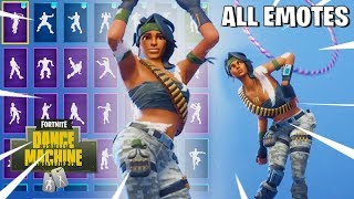 BANDOLETTE Fortnite Skin Combos ALL & NEW EMOTES SHOWCASE #FortniteLeaks Season 8