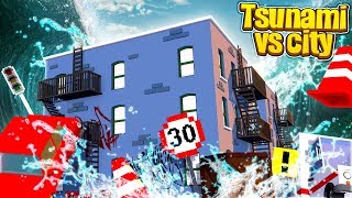 TSUNAMI VS MINECRAFT CITY!