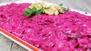 Yılbaşı Mezeleri - Haydari ve Kırmızı Pancar Salatası