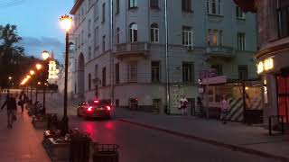 Китай Город Пизза Наролетана Вечером, Москва, Россия.  21 июля 2019