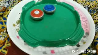 Beyblade battle dark bull vs rock Leone vs l drago vs Pegasus