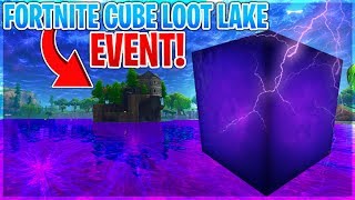 FORTNITE CUBE MOVING NOW - LOOT LAKE EVENT! | ? Fortnite Battle Royale Live ?
