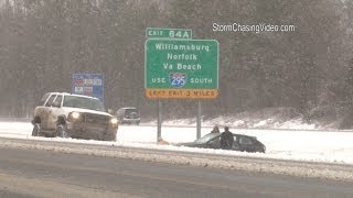 3/3/2014 Fredericksburg VA Snow Storm Footage