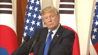 North Korea makes new threat as Trump arrives in South Korea