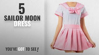 Top 10 Sailor Moon Dress [2018]: WenHong Japan School Uniform Dress Cosplay Costume Anime Girl Lady
