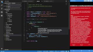React Native Tutorial 28: DrawerNavigator