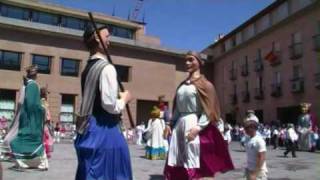 Gigantes de Ablitas en Fiestas de Tudela