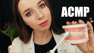 АСМР Приятный осмотр у стоматолога. Ролевая игра. Тихий голос. ASMR Dentist examination.