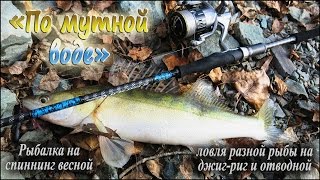 Рыбалка на спиннинг весной, ловля разной рыбы на джиг-риг и отводной - "По мутной воде"