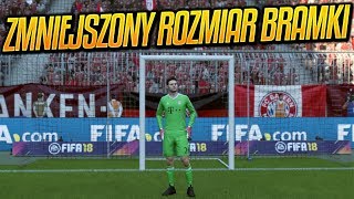 ? Co się stanie gdy ZMNIEJSZYMY ROZMIAR BRAMKI ? FIFA 18 MOD