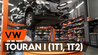 Cómo cambiar los muelles de suspensión traseros en VW TOURAN 1 (1T1, 1T2) [AUTODOC]