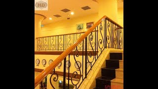 Lan can cầu thang sắt mỹ thuật / Cầu thang sắt mỹ thuật tại Hà Nội