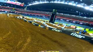 GoPro HD: Kyle Peters Practice Lap 2012 Monster Energy Supercross Houston