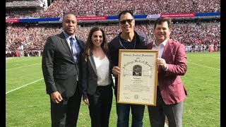 Dat Nguyen interview at the College Football Hall of Fame