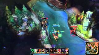 Lee Sin and Blitzcrank double flash juke