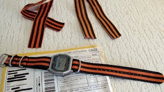 Ремешок для часов Нато (Георгиевская лента) с Aliexpress.