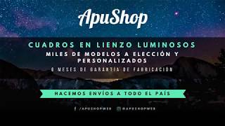 Cuadros Luminosos LED Decorativos en Lienzo de alta definición