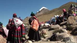 Тибетские паломники, гора Кайлас. Tibetan pilgrims, Kailash kora