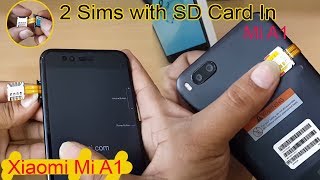 Xiaomi Redmi Mi A1- Dual sim & SD Card Simultaneously-How to use 2Sims & SD Card Same time in Mi A1