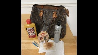 How to clean a Louis Vuitton Speedy Bag with Saddle Soap