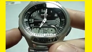 Настройка стрелок Casio AQ-180WD