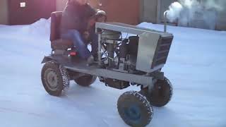 Самодельный минитрактор с двигателем ИЖ Планета