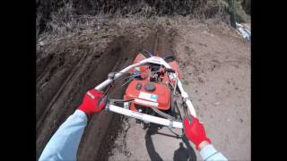 マメトラ　SRV4D 畝たて　パープル培土器 Mametora tiller cultivator
