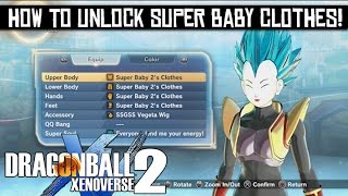 Dragon Ball Xenoverse 2 - How to unlock Super Baby Clothes for Custom Character!