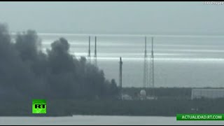 EN VIVO: Explota el cohete Falcon 9 de SpaceX en Cabo Cañaveral