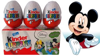 Sürpriz Yumurta Açma Kinder Sürpriz Mickey Mouse Oyuncakları