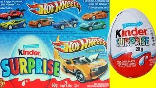 Hot Wheels -2013- Unboxing-- Kinder Surprise Eggs- Limited Edition