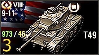 Мастер 3D-fan - T49 (v3 - 7 фрагов, 2800 дамага), 8 уровень, США, ЛТ - Фьорды