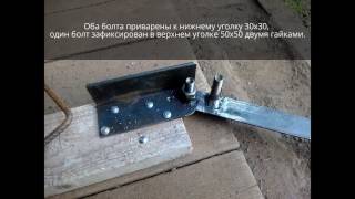 Гибка хомутов из арматуры при помощи самодельного арматурогиба