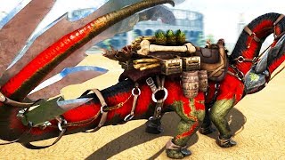 NEW ANTI REX DINOSAUR COMBAT ARMOR - Ark Valguero Part 1 - Ark Survival Evolved