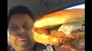 Eating Burger King Crispy Chicken Sandwich & review | Eating Show
