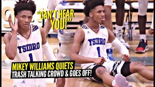 Mikey Williams QUIETS TRASH TALKING Crowd w/ CRAZY NBA Range 3's & WILD Buckets! Mikey Wants SMOKE!