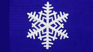 Как вырезать снежинку из бумаги. How to cut a paper snowflake