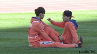 130903 아육대 카이&타오 둘이 도란도란