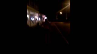 Drunk girl walking