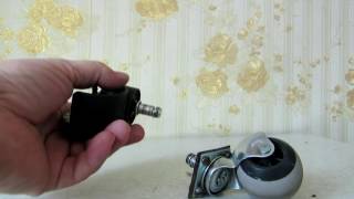 Стул компьютерный.Замена колеса.Ремонт-новая идея-Computer chair Wheel Replacement Repair-new idea