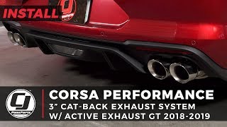 2018-2020 Mustang GT Install: Corsa 3" Active Sport to Xtreme Cat-Back Exhaust System w/4" Quad Tips