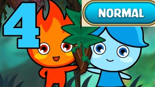 LuckyBoy And PrettyGirl 2 Level 4 Easy Android Walkthrough Forest Temple Maze Fireboy & Watergirl