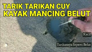 cara Berburu kerang Barai dipinggir pantai