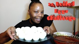 24 Boiled Egg Challenge Mukbang 먹방 in Bloves sauce (finished or failed) #Bloveslife #24eggchallenge