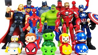Avengers Transformation! Iron Man & Red Hulk, Spider-Man, Batman! Superman, Captain America, Thor