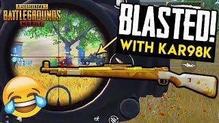 BLASTED WITH KAR98K! Squad DOWN! PUBG Mobile